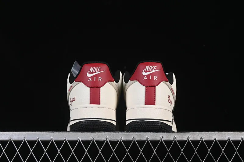 All Categories Nk Air Force 1 Air Force Series Nk Air Force 1 Low Air Force Low Nike Air Force 1'07 Low Joint Beige Black Black Red High-end Customized Low-top Casual Sneakers XD2588-610